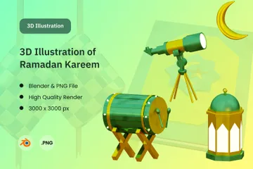 Kareem Ramadan Pack 3D Illustration