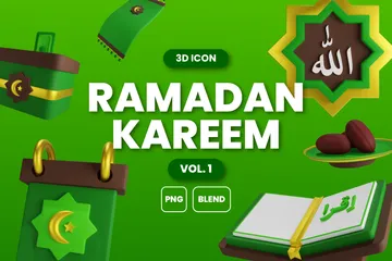 Ramadán Kareem vol. 1 Paquete de Icon 3D