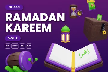 Ramadã Kareem Vol.2 Pacote de Icon 3D
