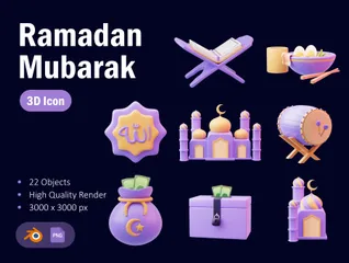 Ramadan Mubarak Pack 3D Icon