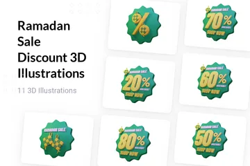 Ramadan-Sonderangebot 3D Illustration Pack