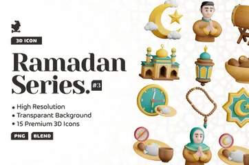 Ramadan Series 3 3D Icon Pack