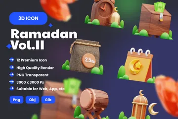 Ramadan Vol.II 3D Icon Pack