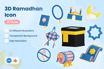 Ramadhan 3D Illustration Pack