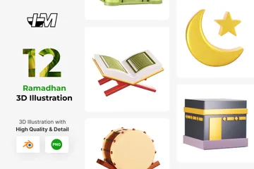 Ramadhan 3D Icon Pack