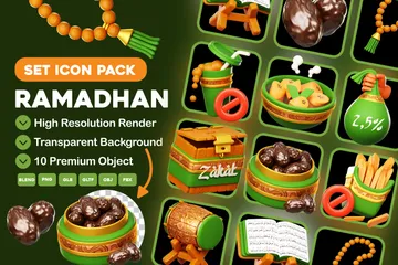 Ramadhan 3D Icon Pack