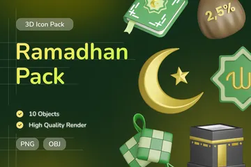 Ramadhan 3D Icon Pack