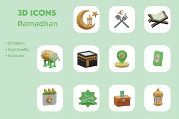 Ramadhan 3D Icon Pack