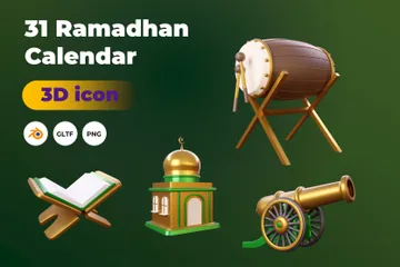 Ramadhan 3D Icon Pack