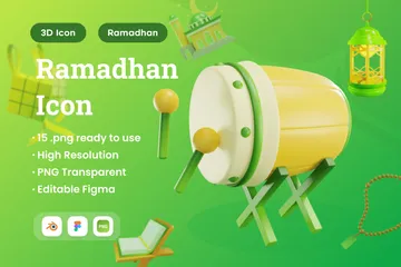 Ramadhan 3D Icon Pack