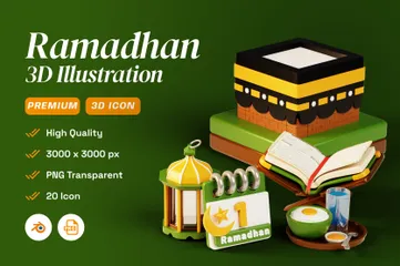 Ramadhan 3D Icon Pack