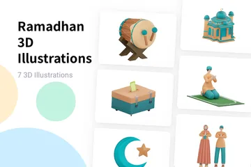 Ramadhan 3D Illustration Pack