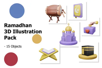 Ramadhan 3D Illustration Pack
