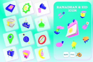 라마단 및 EID 3D Icon 팩