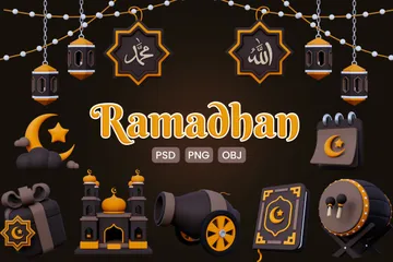 Ramadhan Kareem 3D Icon Pack