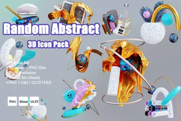 Random Abstract 3D Illustration Pack