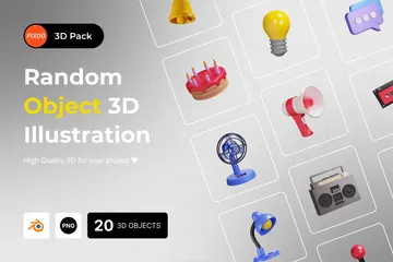 Random Object 3D Illustration Pack