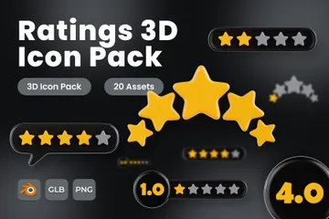 Ratings 3D Icon Pack