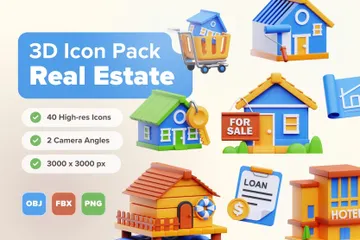 Real Estate 3D Illustration Pack