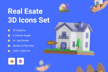 Real Estate 3D Illustration Pack