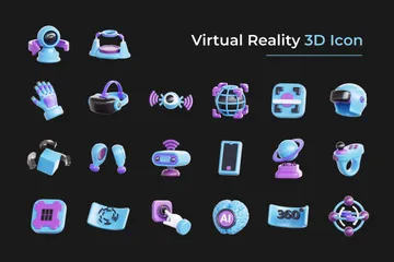 Réalité virtuelle Pack 3D Icon