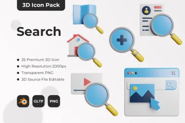 Recherche Pack 3D Icon