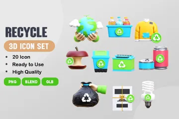 Reciclar Paquete de Icon 3D