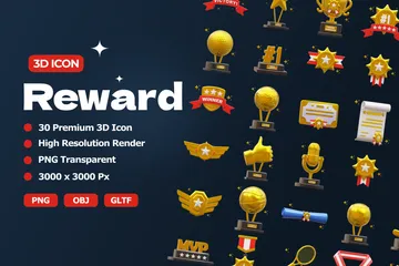 Récompense 3D Icon Pack