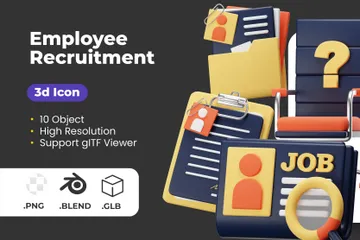 Recruitment 3D Icon Pack