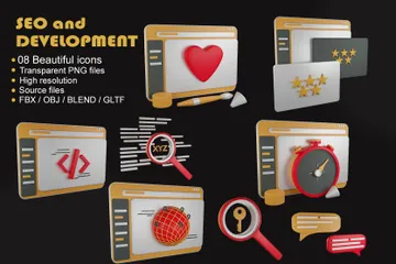 Référencement et développement Pack 3D Icon