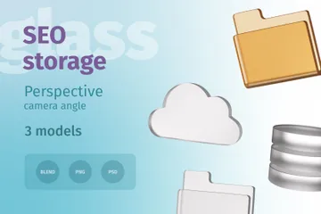 Stockage SEO Pack 3D Illustration