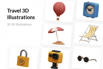 Reisen 3D Illustration Pack