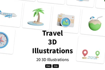 Reisen 3D Icon Pack