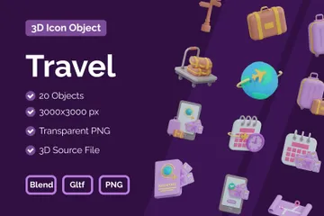 Reisen 3D Icon Pack