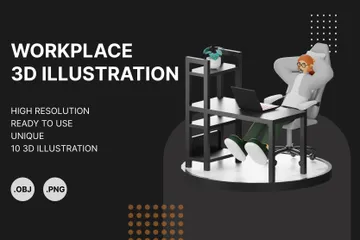 Relax 3D Illustration Pack