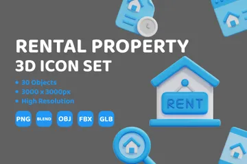 Rental Property 3D Illustration Pack