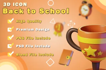 Retour à l'école Pack 3D Icon