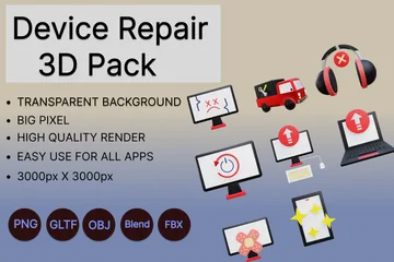 Reparo de dispositivo Pacote de Icon 3D
