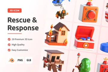 Rescue And Response 3D Icon Pack