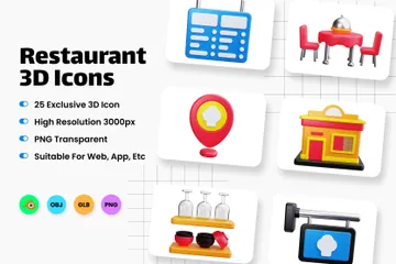 Restaurant Pack 3D Icon