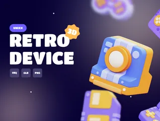 Retro Device 3D Icon Pack