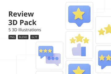Review 3D Icon Pack