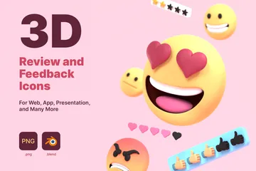Review And Feedback 3D Illustration Pack