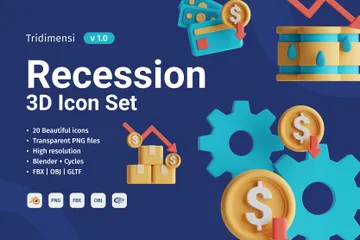 Rezession 3D Icon Pack