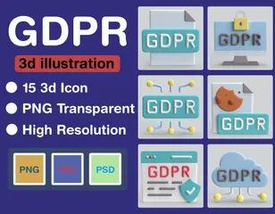 RGPD Pack 3D Icon