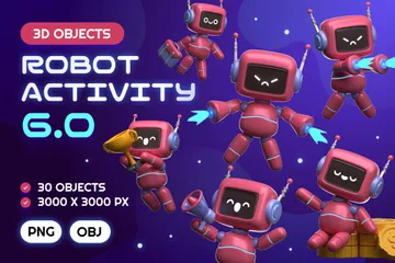 Robot Activity 6.0 3D Illustration Pack
