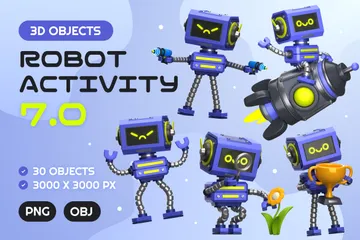 Robot Activity 7.0 3D Icon Pack