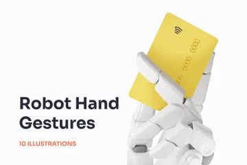 Robot Hands 3D Illustration Pack