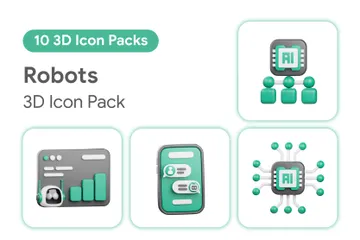 Robots Pack 3D Icon