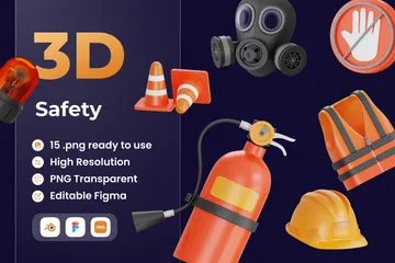 Safety 3D Icon Pack